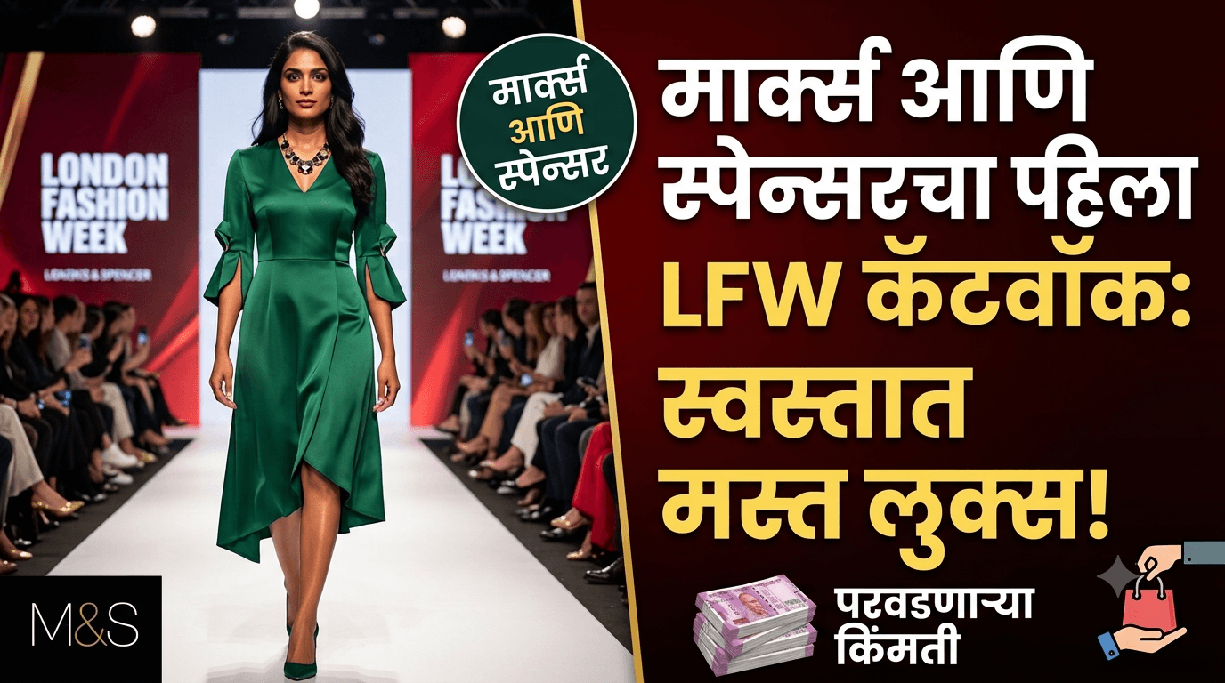 Marks and Spencer चा पहिला LFW कॅटवॉक जुगार आकर्षक लुक्ससह परवडणाऱ्या किमतीत यशस्वी