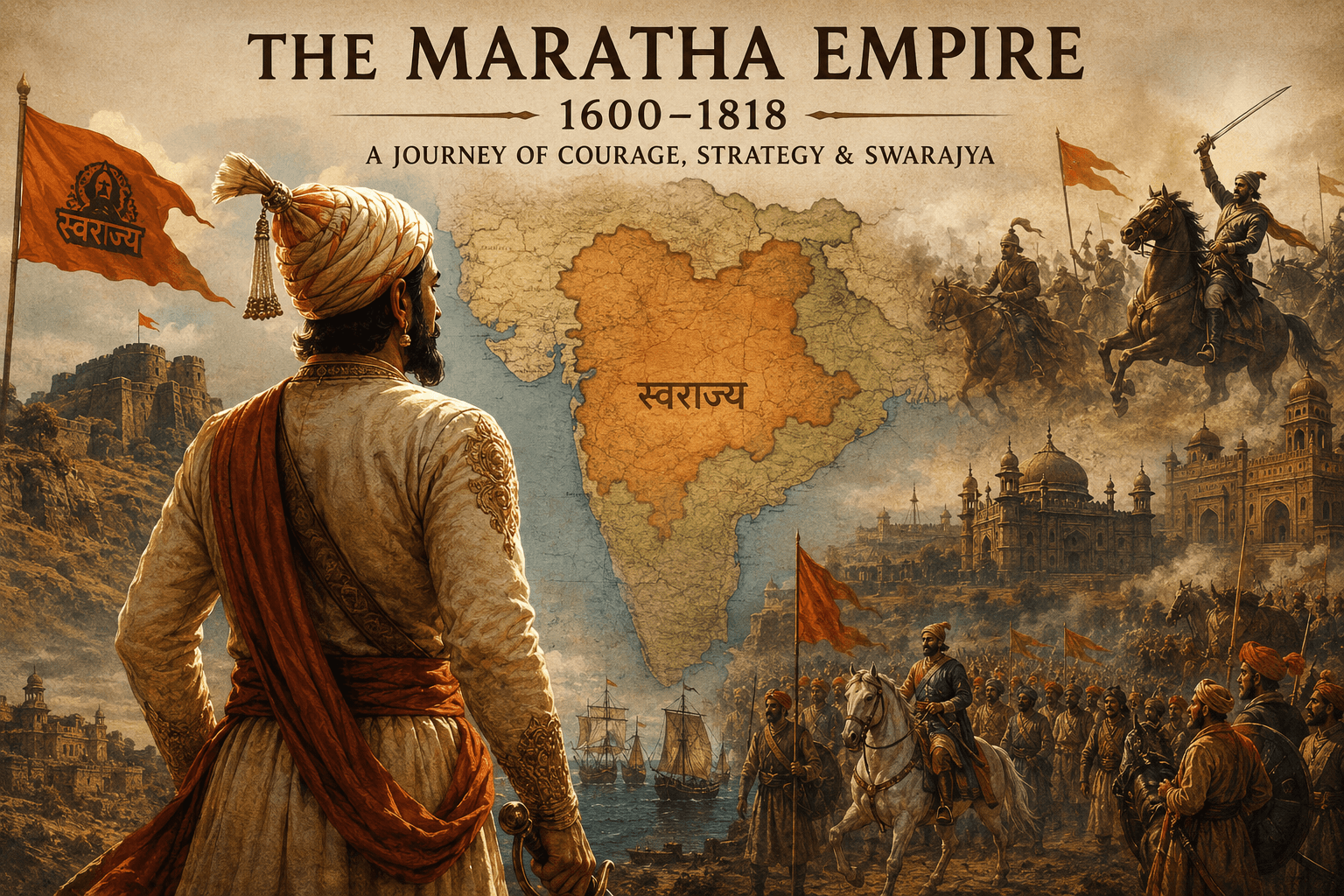 Complete History of the Maratha Empire (1600–1818): Origins, Rise, Expansion, and Legacy