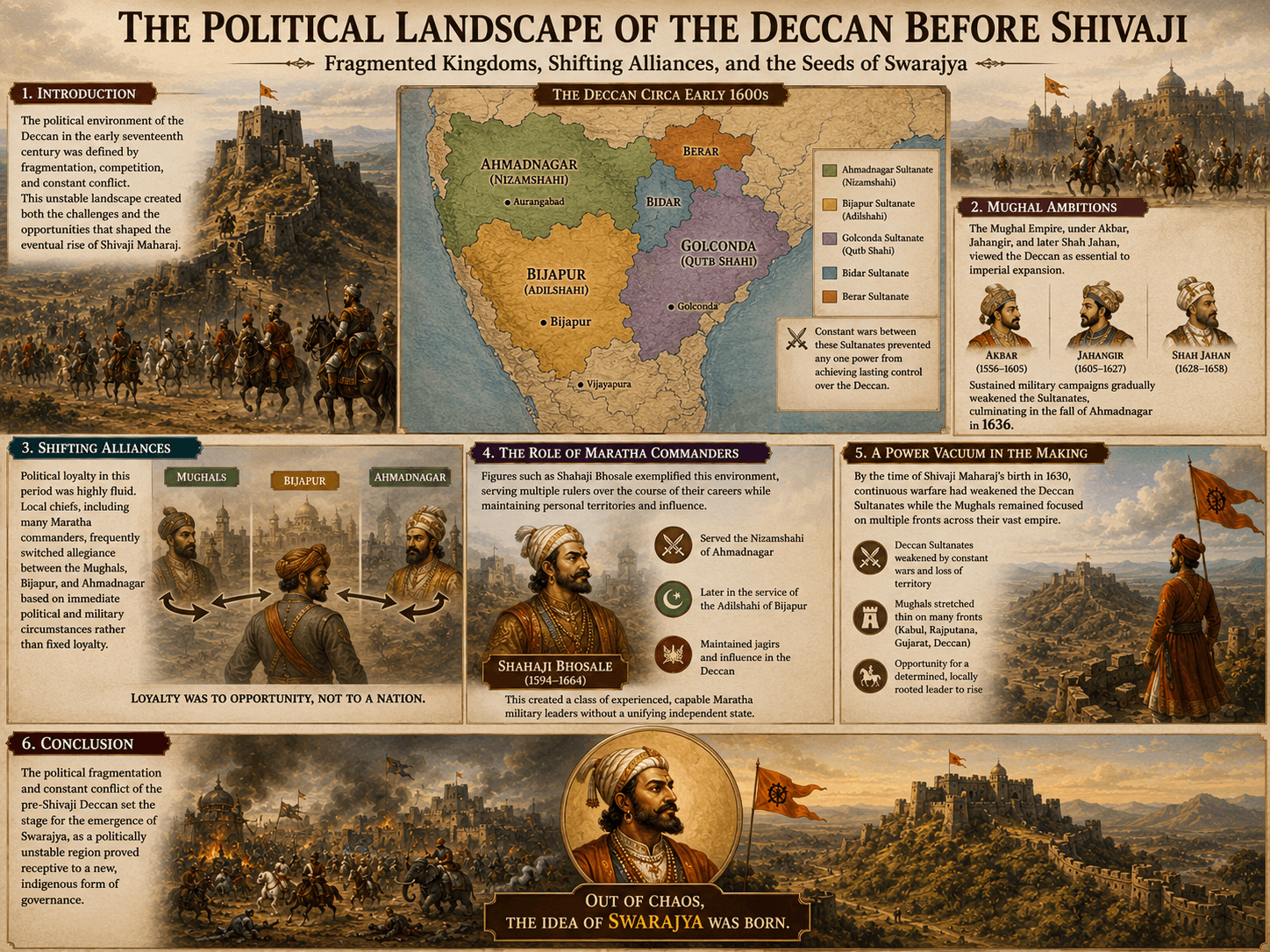 The Political Situation Before Shivaji Maharaj: A Deccan in Conflict